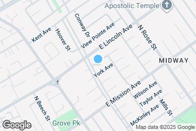 Map image of the property - 1317 Magnolia Ave