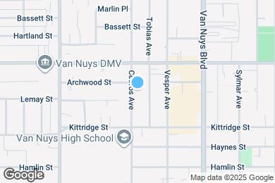 Map image of the property - 6712 Cedros Ave