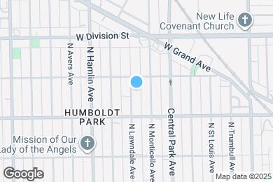 Map image of the property - 1039 N Lawndale Ave