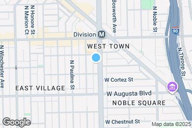 Map image of the property - 1102 N Ashland Ave