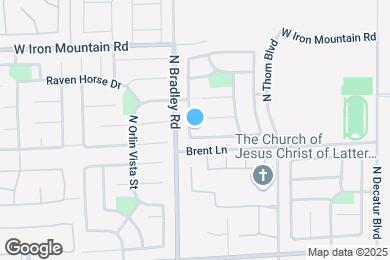 Map image of the property - 8616 Dodds Canyon St