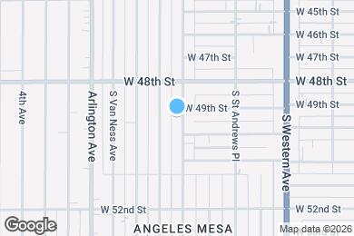 Map image of the property - 4909 S Gramercy Pl