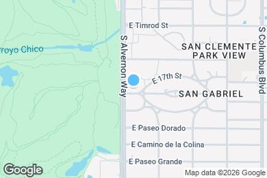 Map image of the property - 3913 E Montecito St