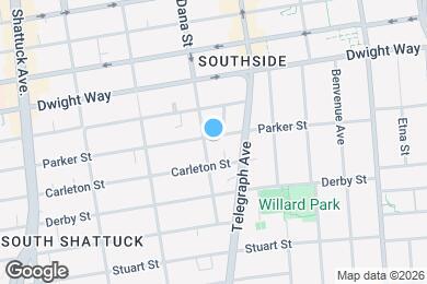 Map image of the property - 2601 Dana St