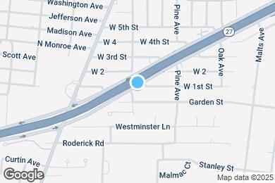 Map image of the property - 202 W 1st St