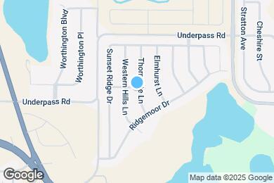 Map image of the property - 1921 Thorngate Ln