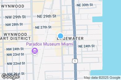 Map image of the property - 2500 NE 2nd Ave