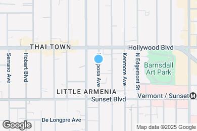 Map image of the property - 1625 Mariposa Ave