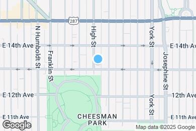 Map image of the property - Metropolitan Apartments at Cheesman Park