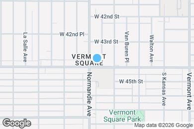 Map image of the property - 1361 W Vernon Ave