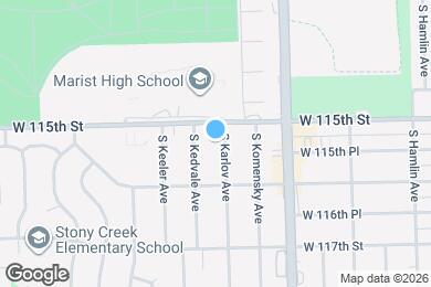 Map image of the property - 11512 S Karlov Ave
