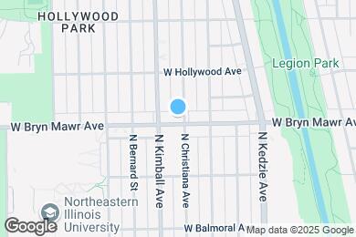 Map image of the property - 3338 W Bryn Mawr Ave