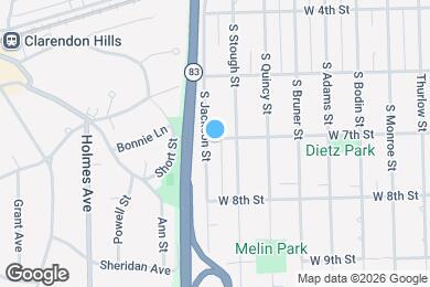 Map image of the property - 842 W 7th St
