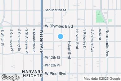 Map image of the property - 1055 S Serrano Ave