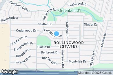 Map image of the property - 2118 Cedarcrest Dr