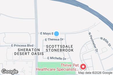 Map image of the property - 8146 E Theresa Dr