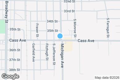 Map image of the property - 1415 Cass Ave