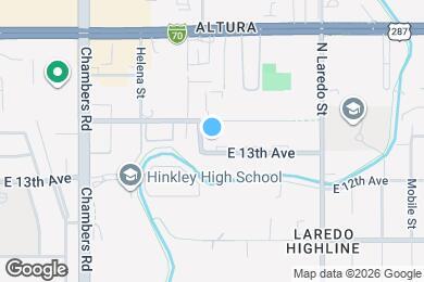 Map image of the property - 15843 E 13th Ave