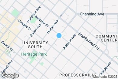 Map image of the property - 580 Channing Ave