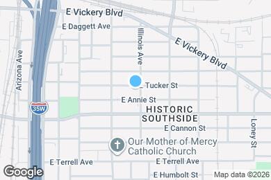 Map image of the property - 1032 E Tucker St