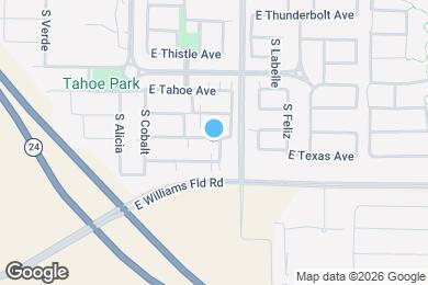 Map image of the property - 9923 E Tiburon Ave