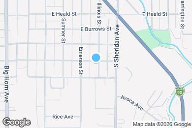 Map image of the property - 1004 Illinois St
