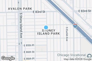 Map image of the property - 8422 S Cregier Ave