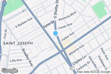 Map image of the property - 2218 S Shelby St