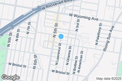 Map image of the property - 4511 N Lawrence St