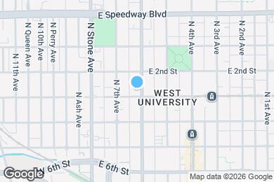 Map image of the property - 145 E University Blvd