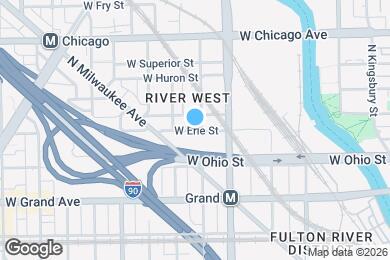 Map image of the property - 838 W Erie St