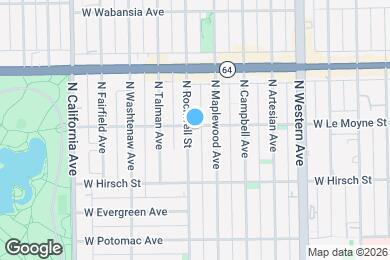 Map image of the property - 1457 N Rockwell St