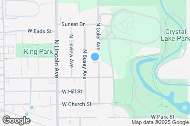 Map image of the property - 1001 N Coler Ave