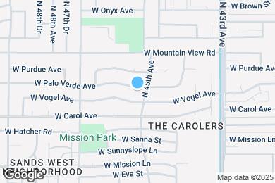Map image of the property - 4509 W Palo Verde Ave