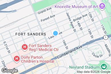 Map image of the property - 1606 Laurel Ave