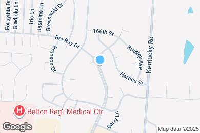 Map image of the property - 16713 Bel Ray Blvd