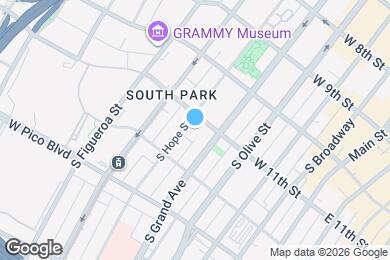 Map image of the property - 1100 S Hope St