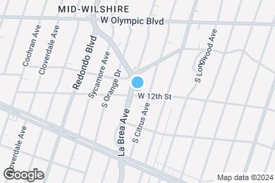 Map image of the property - RBM LaBrea & 12th Apartments