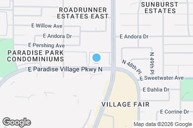 Map image of the property - 4704 E Paradise Village Pkwy N