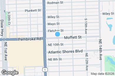 Map image of the property - 1709 Moffett St