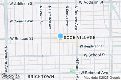 Map image of the property - 2057 W Roscoe St