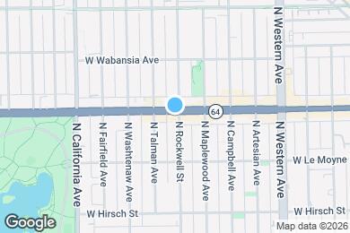 Map image of the property - 2601 W North Ave