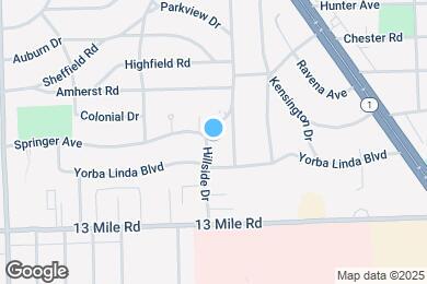 Map image of the property - 3626 Hillside Dr