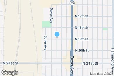 Map image of the property - 1909 N 19th St