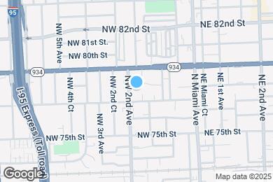 Map image of the property - 7731 NW 2nd Ave