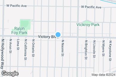 Map image of the property - Victory Blvd Apartments