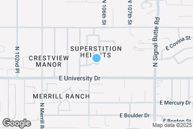 Map image of the property - 10543 E Cicero St