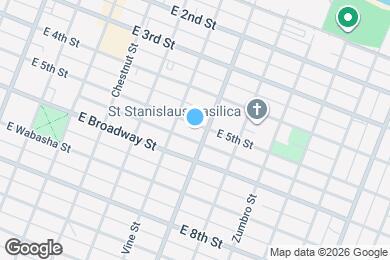 Map image of the property - 523 E 5th St