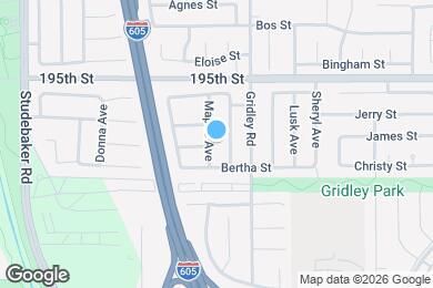 Map image of the property - 19718 Mapes Ave