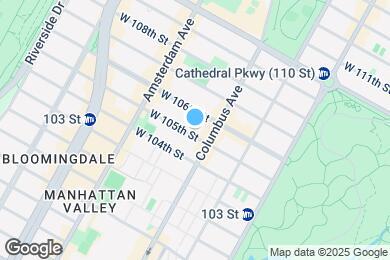 Map image of the property - 109 W 105th St
